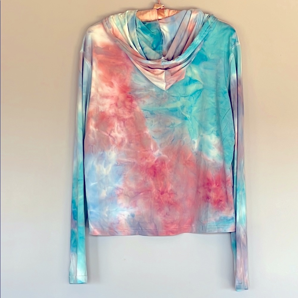 Tie-Dye Light Weight Hoodie - Picture 2 of 4